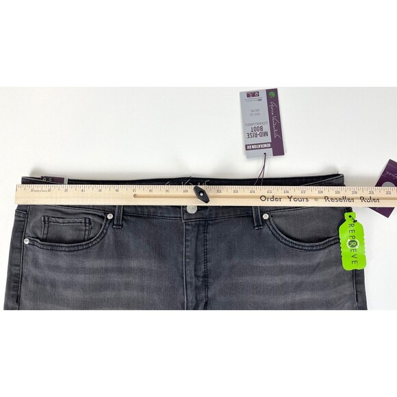 NWT Gloria Vanderbilt Midrise Bootcut Jeans Black Women's Size 16 ~ 38Wx32L (J3) - Picture 6 of 7